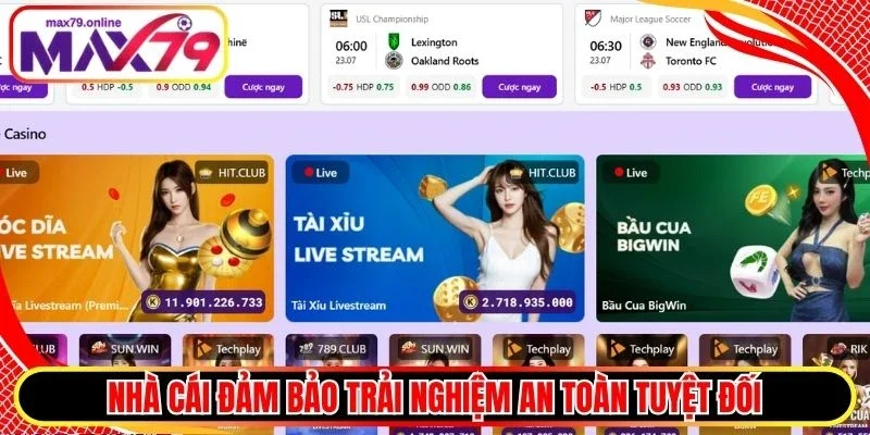Nhà cái đảm bảo trải nghiệm an toàn tuyệt đối