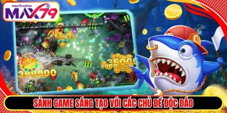 Sảnh game sáng tạo với các chủ đề độc đáo